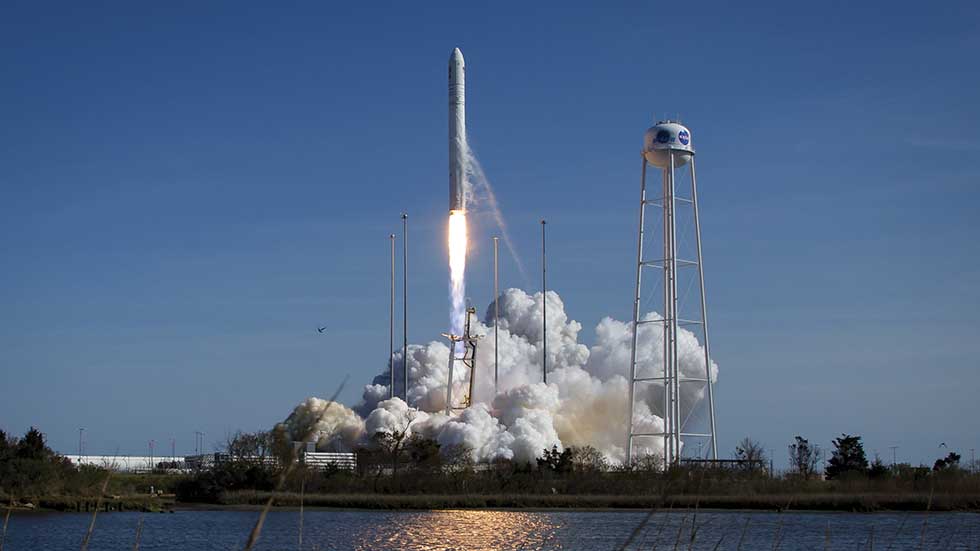Delmarva VA An Antares rocket lifts off from the Wallops Flight Facility with supplies destined for the International Space Station Photo credit NASA