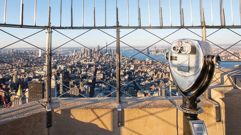Observation deck at the Empire State Building, New York City, New York