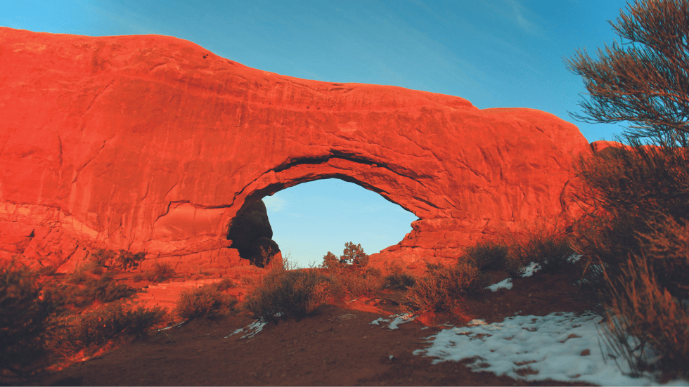 The North Window Arch in Arches National Park