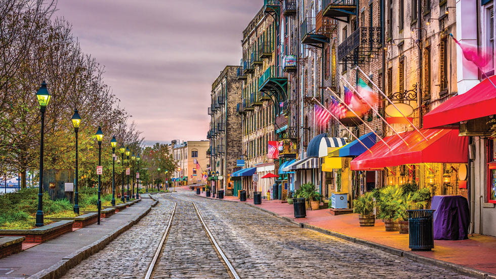 River Street in Savannah, Georgia