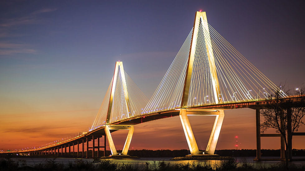 The Arthur Ravenel Jr. Bridge is a feat of engineering and a thing of beauty. Photo by Tierney/Stock.Adobe.com