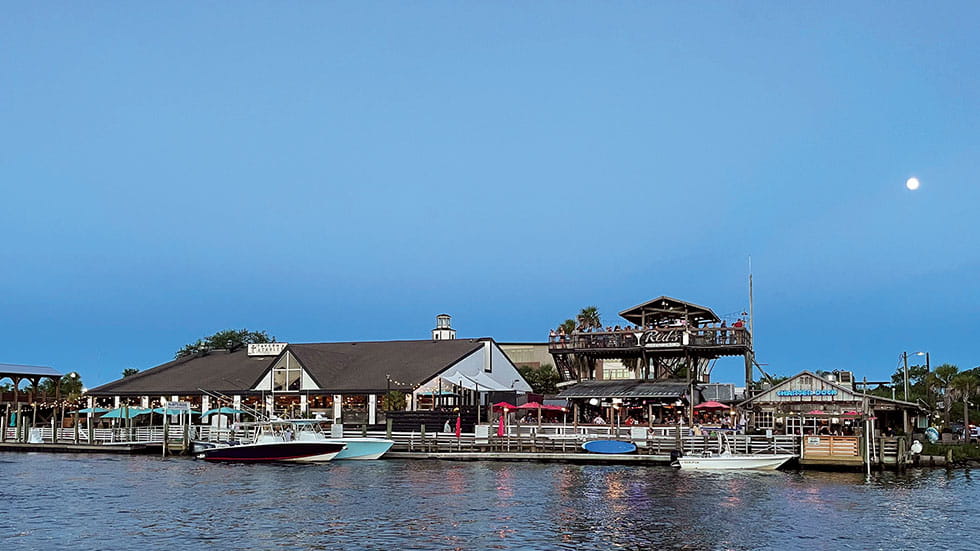 From boating to dining, Shem Creek offers delightful diversions aplenty. Photo by Stacy Tillilie