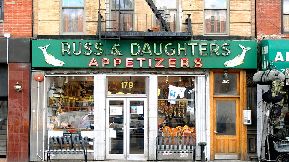 Russ Daughters Appetizing storefront