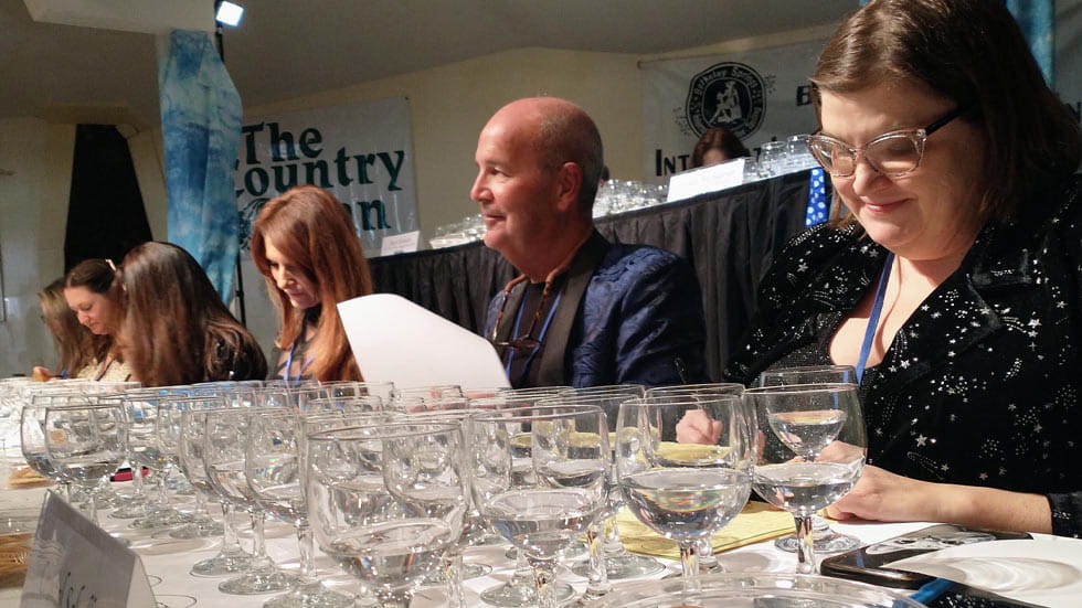Judging from the International Water Tasting Event