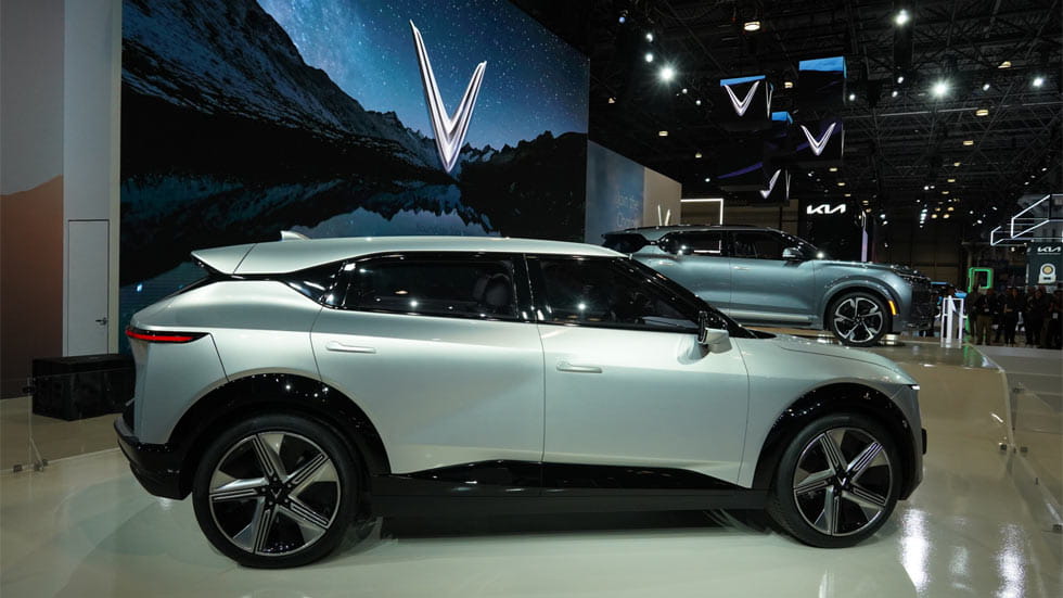 Crossover vehicle on display during the New York International Auto Show