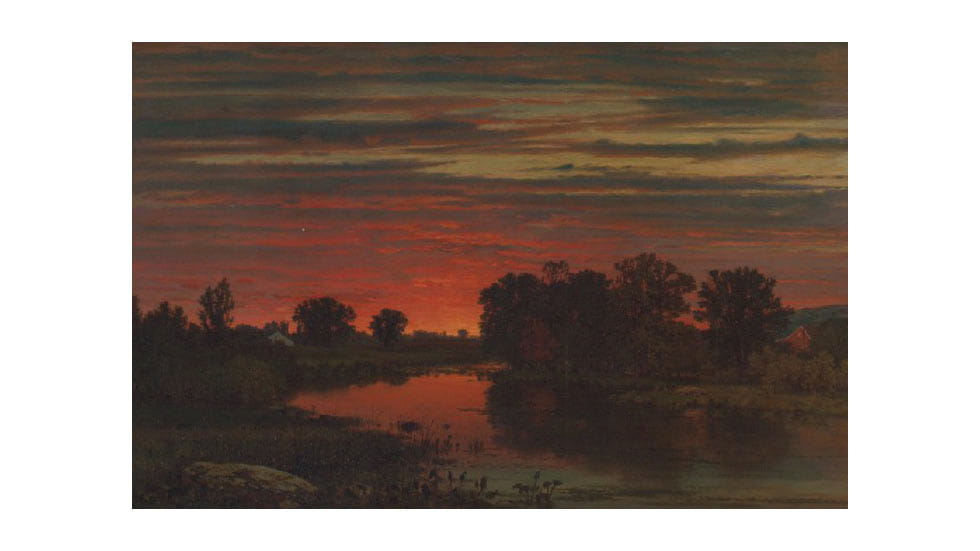 Twiight (1860) by George Inness; Williams College Museum of Art, Gift of Cyrus P. Smith, Class of 1918, in memory of his father, B. Herbert Smith, Class of 1885