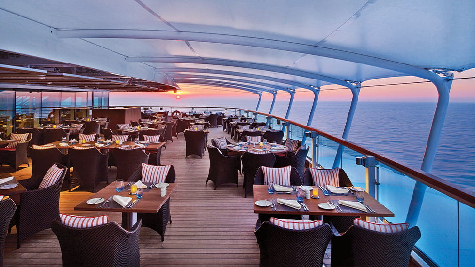 The Seabourn Ovation resturant