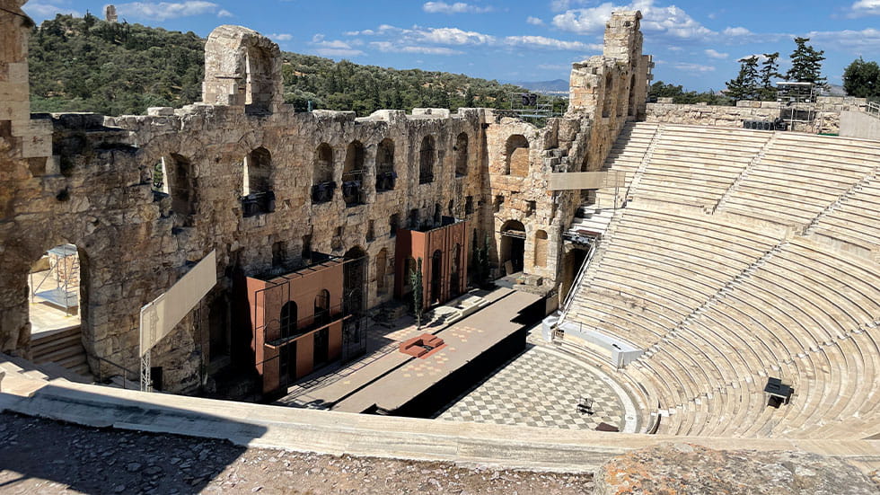 the Odeon of Herodes Atticus in Athens